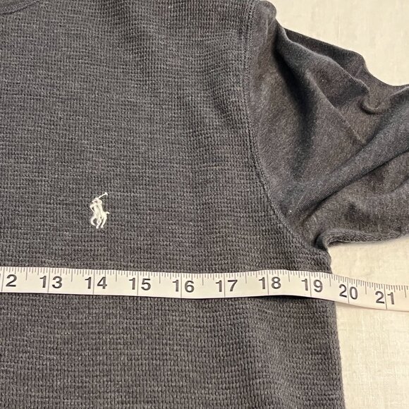 Polo Ralph Lauren Men's Sweater Gray Long Sleeve Size Large Crewneck - Picture 6 of 7